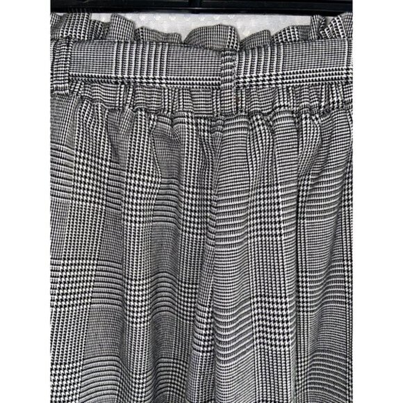 Women’s Onze Montréal paper bag houndstooth trouser pants Sz medium - Picture 4 of 11